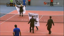 278 Protest bei BA-CA Tennistrophy in Wien